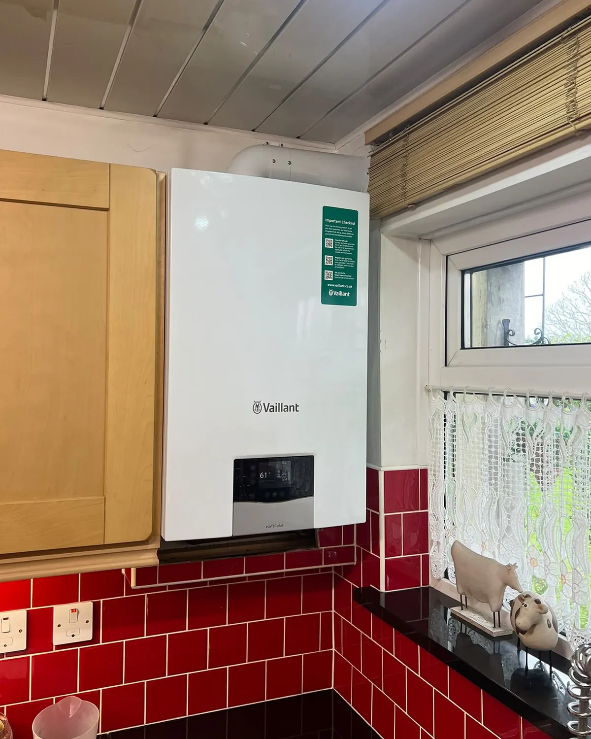 After: new boiler fitted